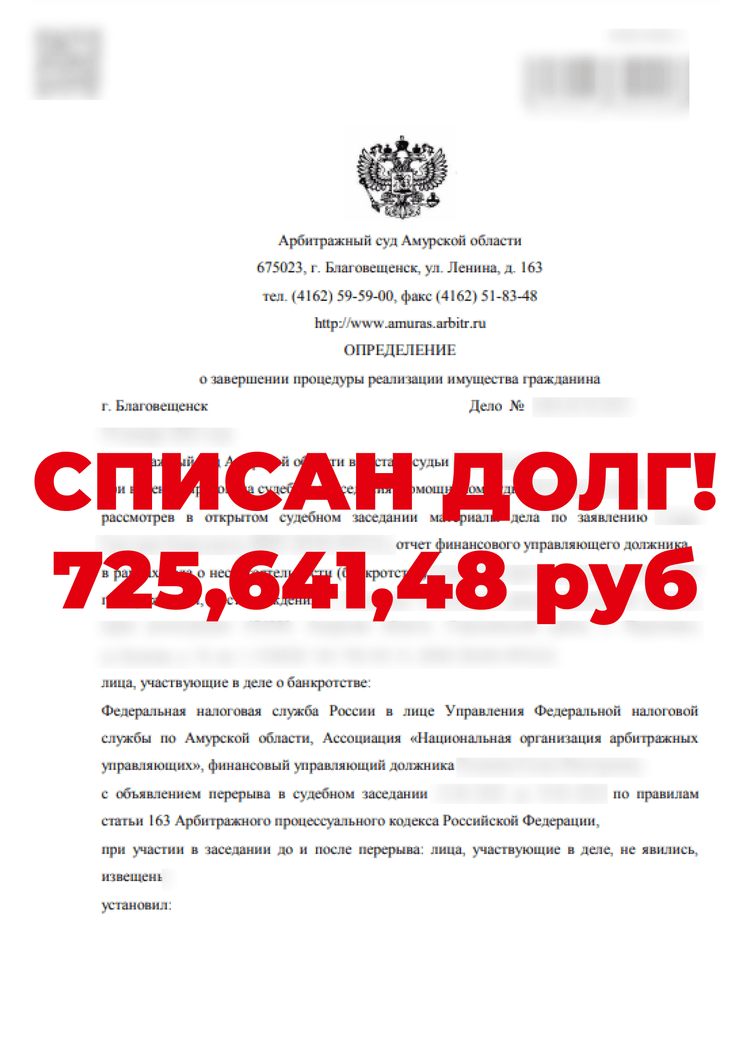 Процедура банкротства | Налегке | 76