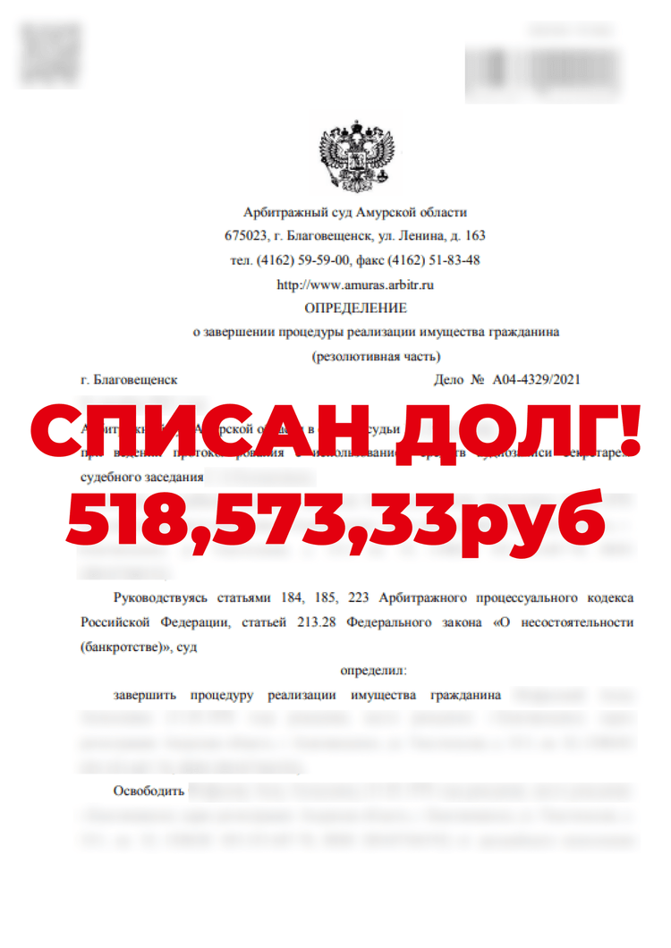 Процедура банкротства | Налегке | 66