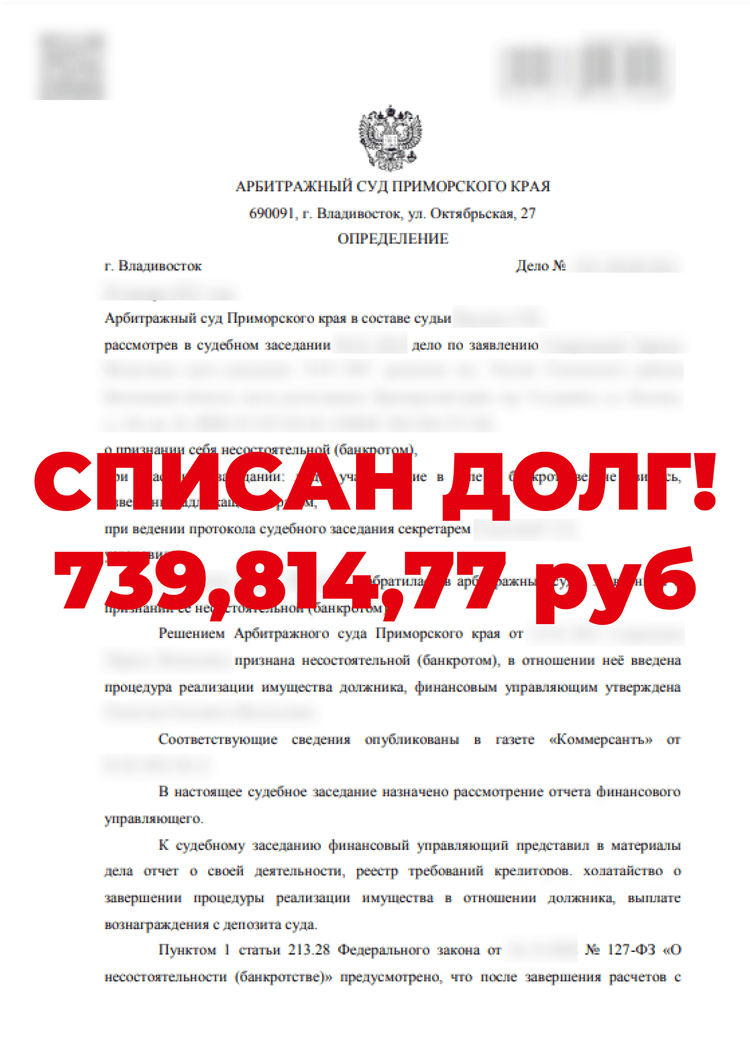 Процедура банкротства | Налегке | 31